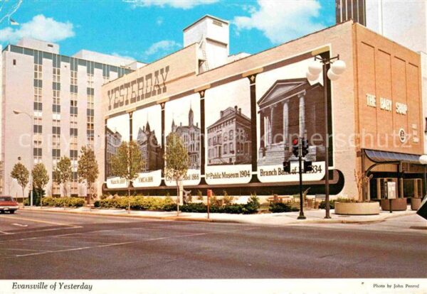 Evansville Indiana Evansville of Yesterday Mural in downto