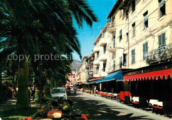 Finale Ligure Passeggiata a mare Promenade Palmen