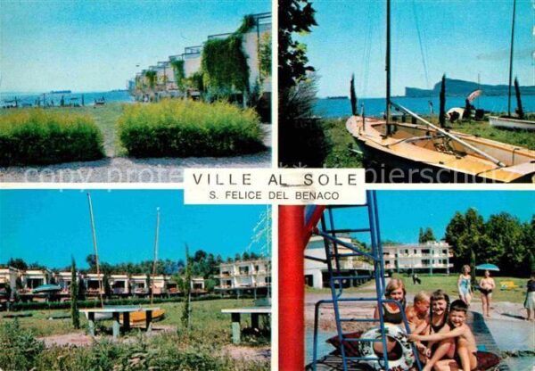 San Felice del Benaco Ville al sole Kinder am Strand Tischten