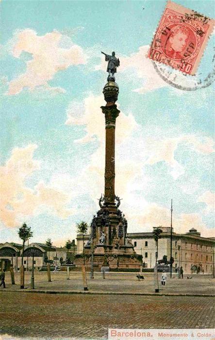 Barcelona Cataluna Monumento Colon