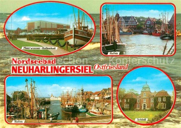Neuharlingersiel Meerwasser Hallenbad Hafenpartien Schlo