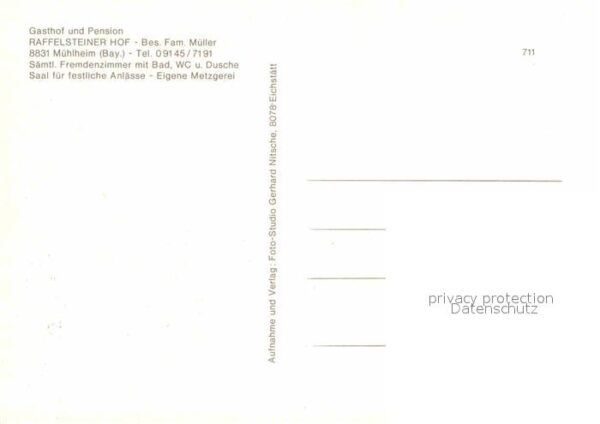 Muehlheim Mittelfranken Gasthof Raffelsteiner Hof Gailach Altmü – Bild 2