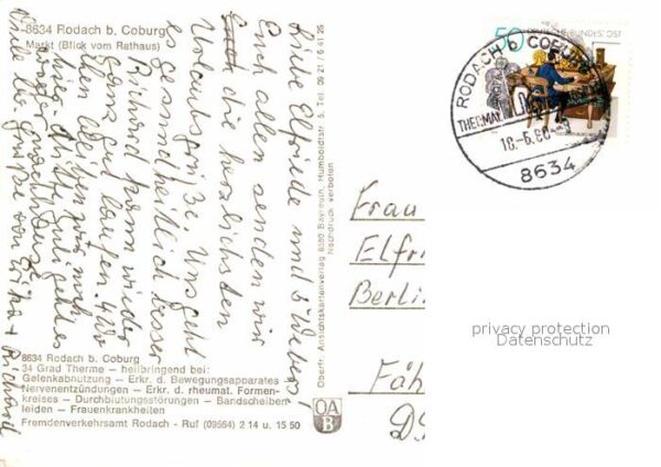 Rodach Coburg Marktblick vom Rathaus – Bild 2