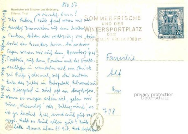 Mayrhofen Zillertal mit Tristner und Grünberg – Bild 2