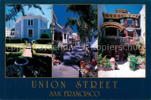 San Francisco California Union Street Teilansichten