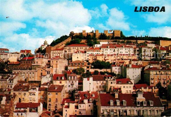 Lisboa Castelo S Jorge e Zona tipica da cidade