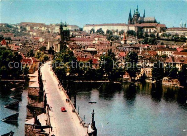 Praha Prahy Prague Prager Burg Karlsbrücke
