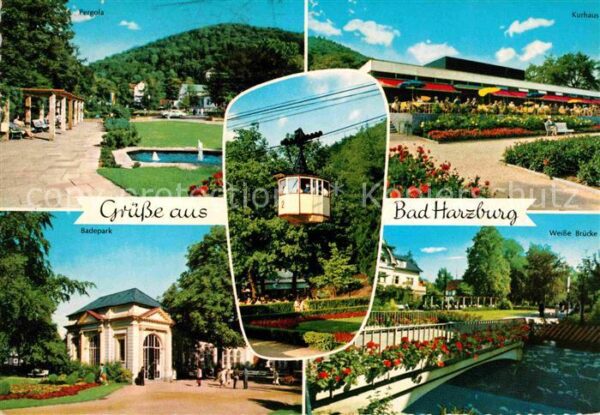 Bad Harzburg Pergola Kurhaus Badepark Weisse Brücke