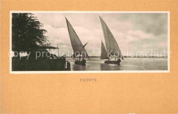 Egypte Segelboote auf dem Nil Serie X No 15