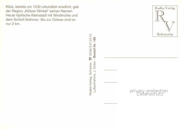 Kluetz Kleinstadt im Klützer Winkel Schloss Bo – Bild 2