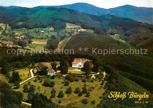 Kandern Schloss Bürgeln Schwarzwald Fliegeraufn