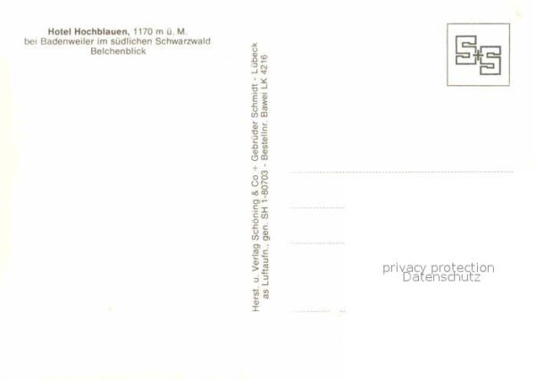Badenweiler Hotel Hochblauen mit Belchenblick Schwa – Bild 2