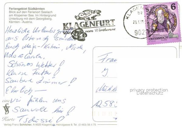 Klopeinersee Feriengebiet Seelach Unterburg Georgibe – Bild 2