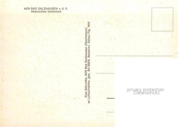 Bad Salzhausen Hessiches Staatsbad Fliegeraufnahme – Bild 2