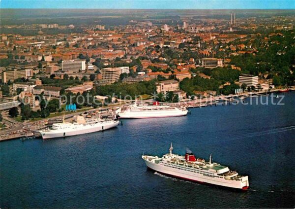 Kiel Oslo Kai Fähren Fliegeraufnahme