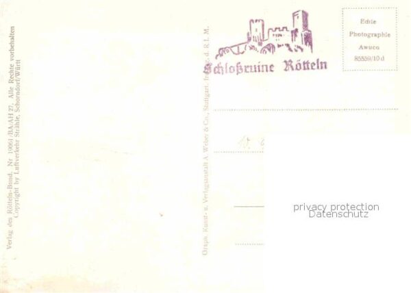 Roetteln Roettelweiler mit Burgruine Fliegeraufnahme – Bild 2