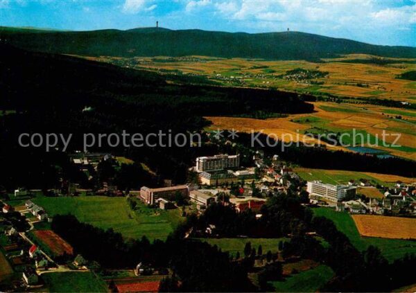 Alexandersbad Bad Fichtelgebirge Blick zum Ochsenkopf und