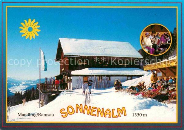 Mandling Ramsau Sonnenalm Ausflugsziel Jausenstation an