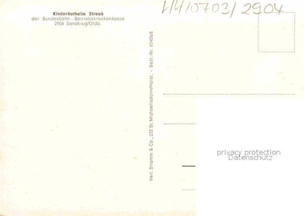 Sandkrug Oldenburg Kinderkurheim Streek – Bild 2