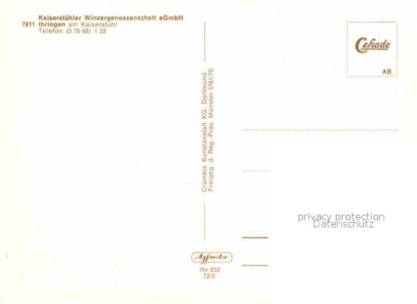 Ihringen am Kaiserstuhl Fliegeraufnahme – Bild 2