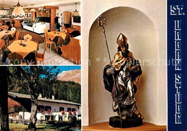 Elbigenalp St Urban Stube Gaststätte Heiligenfigur