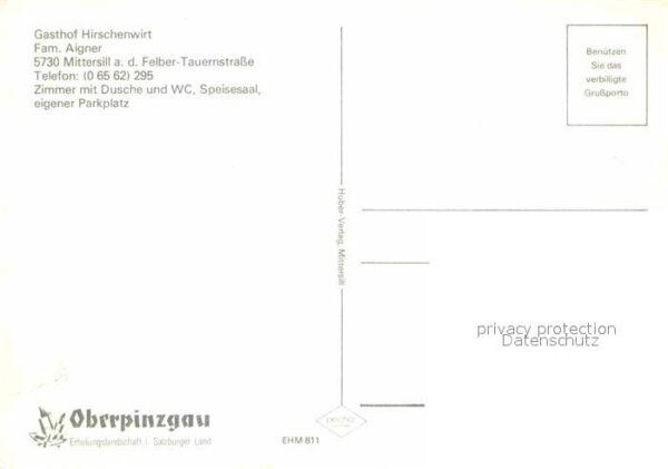 Mittersill Oberpinzgau Gasthof Hirschenwirt Alpenpanorama – Bild 2