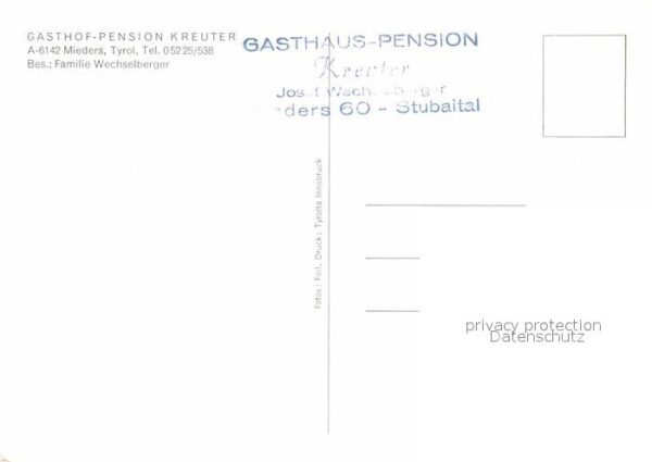 Mieders Tirol Gasthof Pension Kreuter Stubaital Ortsa – Bild 2