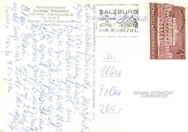 Wien Grinzinger Weinbottich Heurigenrestaura – Bild 2
