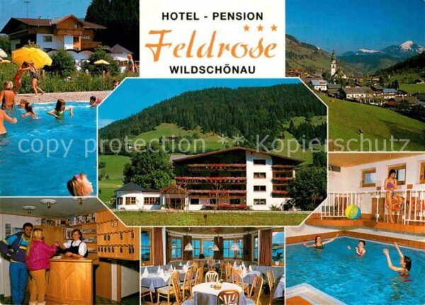 Oberau Wildschoenau Tirol Hotel Pension Feldrose Restaurant Halle