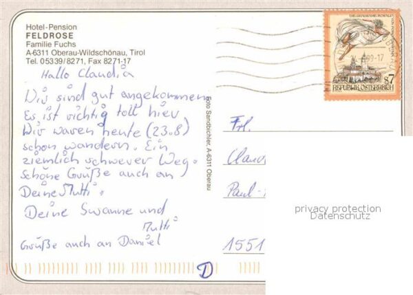 Oberau Wildschoenau Tirol Hotel Pension Feldrose Restaurant Halle – Bild 2
