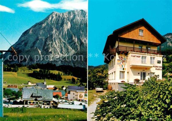 Tauplitz Gasthof Pension Maria Ortsansicht mit G