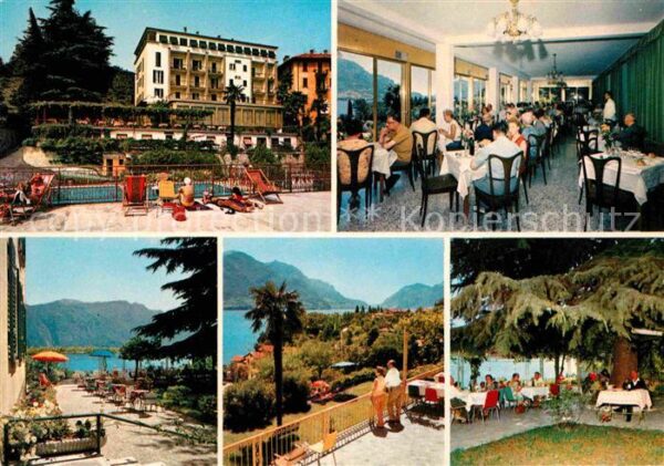 Bellagio Lago di Como Hotel Belvedere Restaurant Blick zum Co