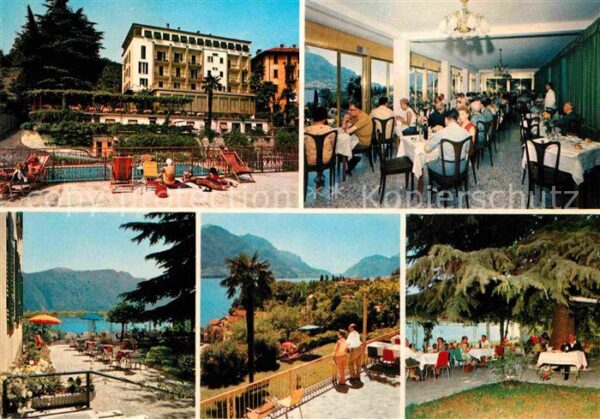 Bellagio Lago di Como Hotel Belvedere Restaurant Blick zum Co
