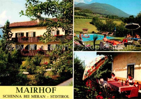 Schenna Meran Pension Mairhof Swimming Pool