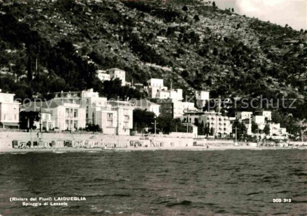 Laigueglia  Spiaggia di levante Strand von Meerseit
