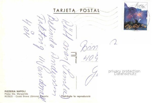 Roses Costa Brava Pizzeria Napoli Platja Sta Margarida Na – Bild 2