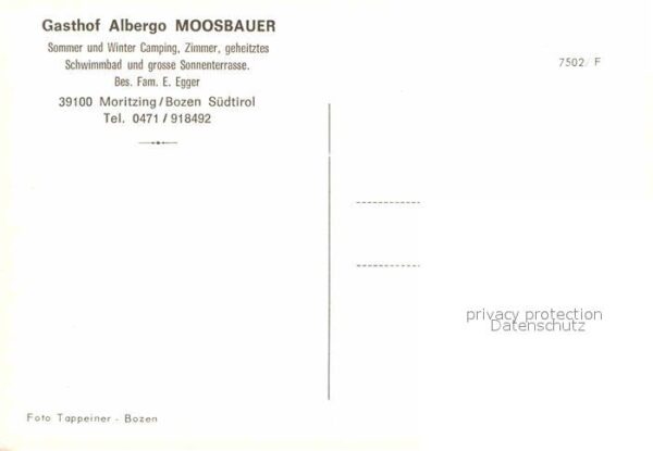 Moritzing Gasthof Albergo Moosbauer Swimming Pool – Bild 2