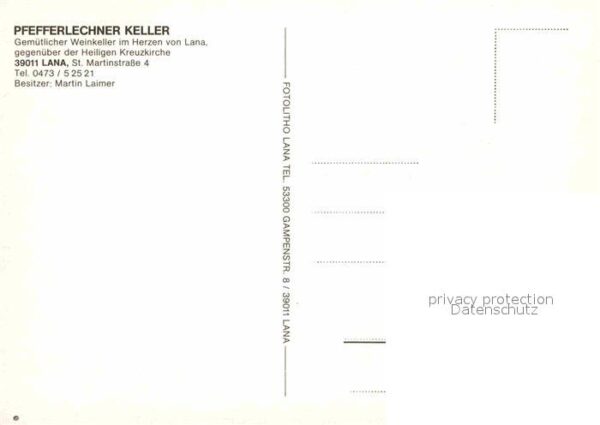 Lana Meran Pfefferlechner Keller Weinkeller Restau – Bild 2