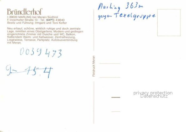 Marling Pension Bründlerhof – Bild 2