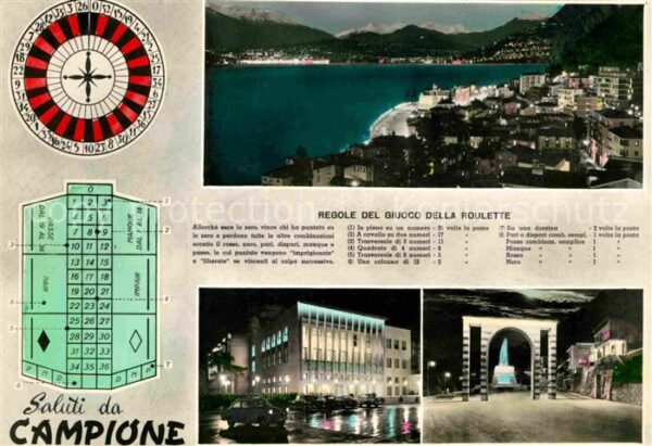 Campione d Italia Panorama Lago di Lugano Luganersee