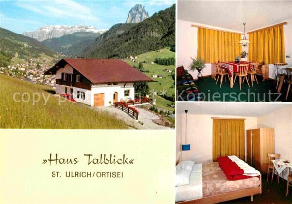 Ortisei St Ulrich Haus Talblick Fremdenzimmer Dolomiten