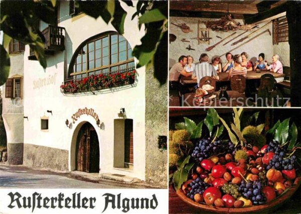 Algund Merano Rusterkeller Restaurant Obstschale