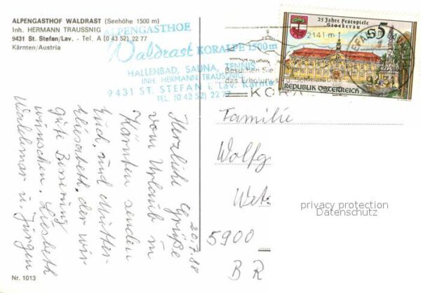 St Stefan Lavanttal Alpengasthof Waldrast Koralpe – Bild 2