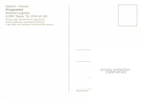 Rauris Gasthof Pension Pinzgauerhof Alpenpanor – Bild 2