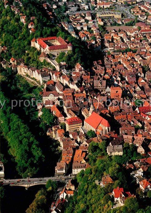 Tuebingen Innenstadt mit Schlossberg Fliegeraufna