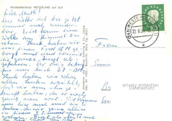 Westerland Sylt Nordseeheilbad Fliegeraufnahme – Bild 2
