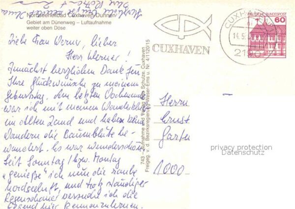 Duhnen Nordsee Gebiet am Dünenweg mit Döse Nordseeheil – Bild 2