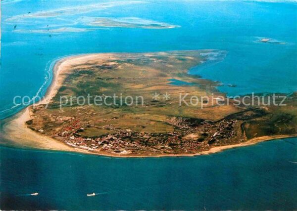 Borkum Luftaufnahme aus ca. 2500 m Höhe mit In