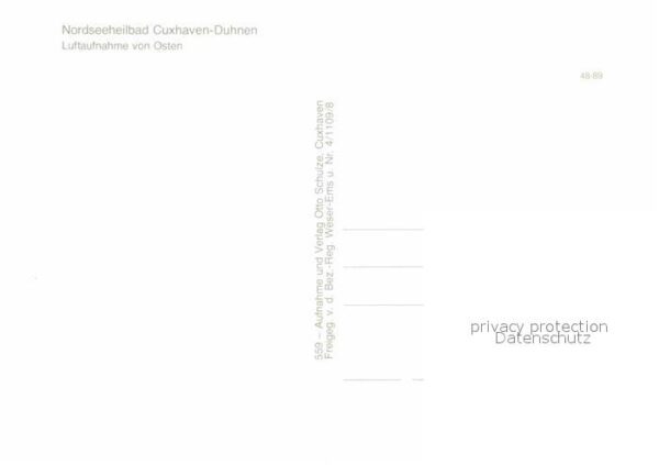 Cuxhaven Duhnen Nordseebad Fliegeraufnahme – Bild 2
