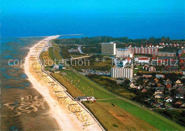 Cuxhaven Doese Nordseebad Strand Nordfeld Fliegeraufnahme